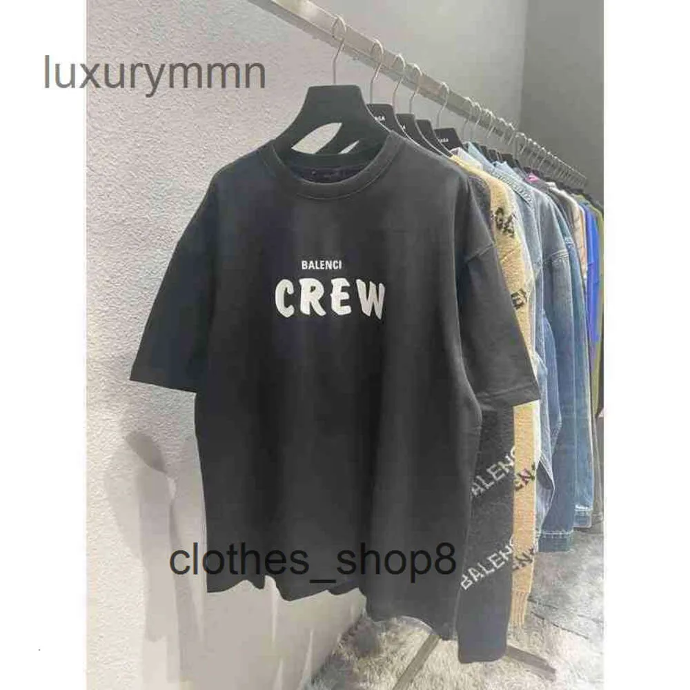 Mode Couples Balenciga T-shirts T-shirts Paris Hommes Tour T-shirt à manches courtes Imprimé Lettres avant arrière Homme Femme Étoiles PCQ8