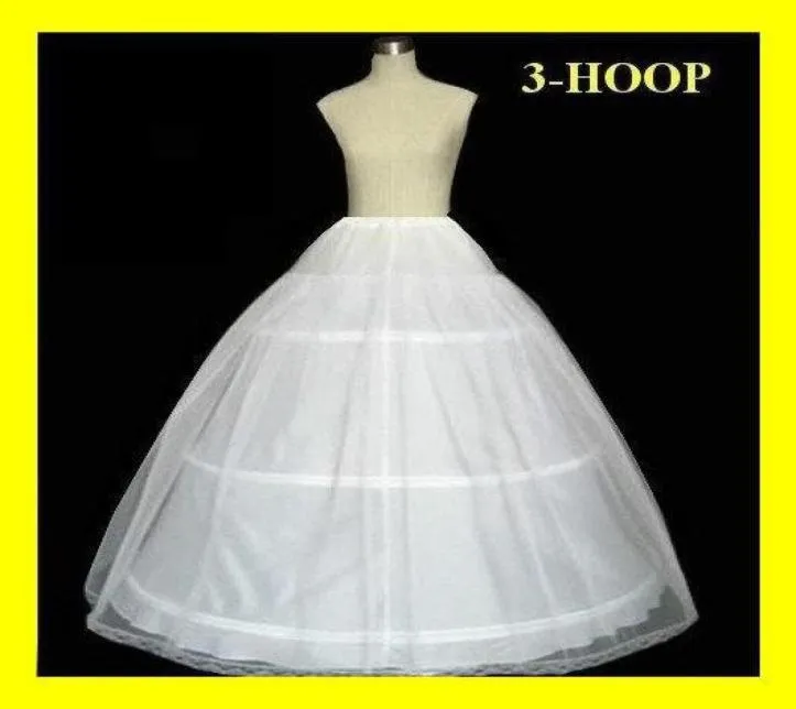 Stock Petticoat 3 Hoops for Bridal Ball Gowns ALine Wedding Dresses Petticoats Bridal Accessories5880508