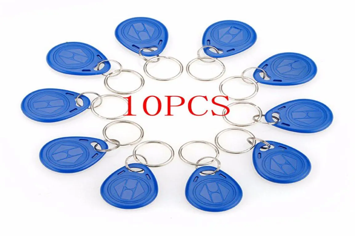 Omskriva skrivbar omskrivning RFID -kort Tag Key Fobs Em ID KeyFobs Copier 125KHz Proximity Token Access Control EM4305 10PCS2058427