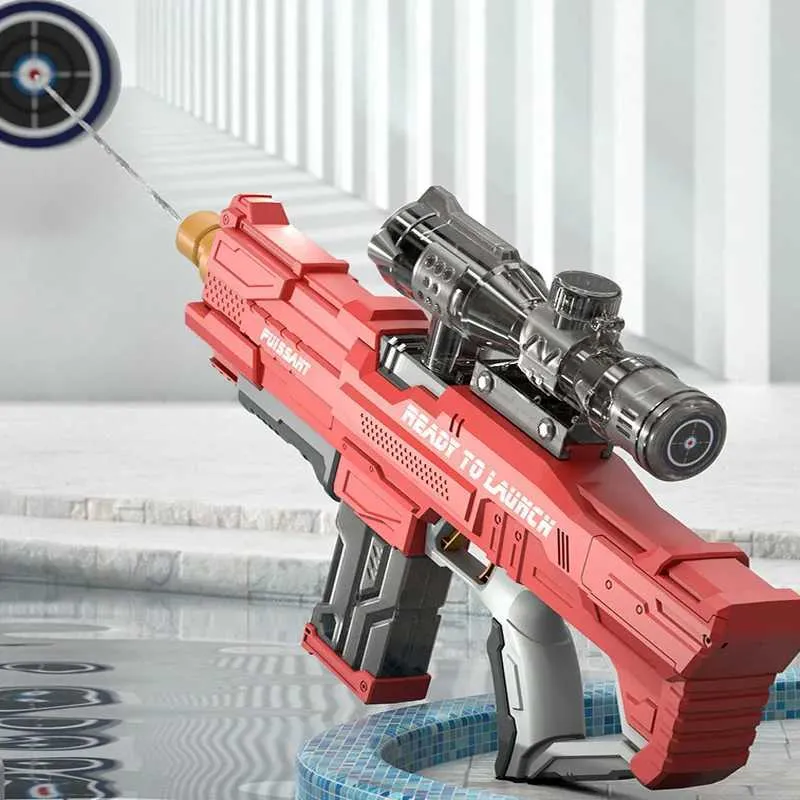 Zabawki z pistoletu elektrycznego pistoletu wodne pod wysokim ciśnieniem dużych pojemności pistolety wodne dla dorosłych dzieciaków plażowe gry na świeżym powietrzu strzelanie do bitwy Gunl2403