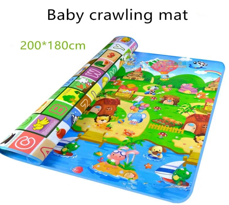 Baby Crawling Play Puzzle Mat Children Education Mattleksak Doble Doubleid Soft Floor Game mattleksak Utveckling Mattor Barn Kid8362845