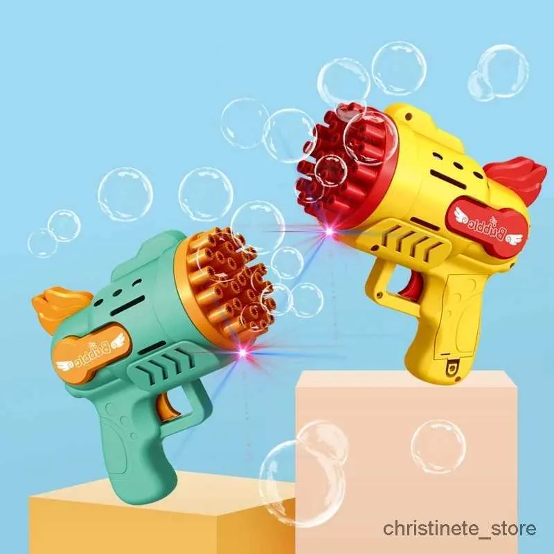 Piasek zabawa woda zabawa 23-29 Otwory anioła bąbelowa rakieta bąbelkowa maszyna automatyczna dmuchawa z bąbelkową zabawką dla dzieci