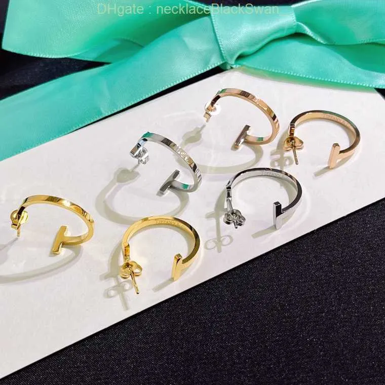 Ohrstecker Designer Ohr Luxus Marke Frauen Rose Gold Überzogene 925 Silber Geometrische Ohrring Für Hochzeit Party Schmuck Zubehör 4M63