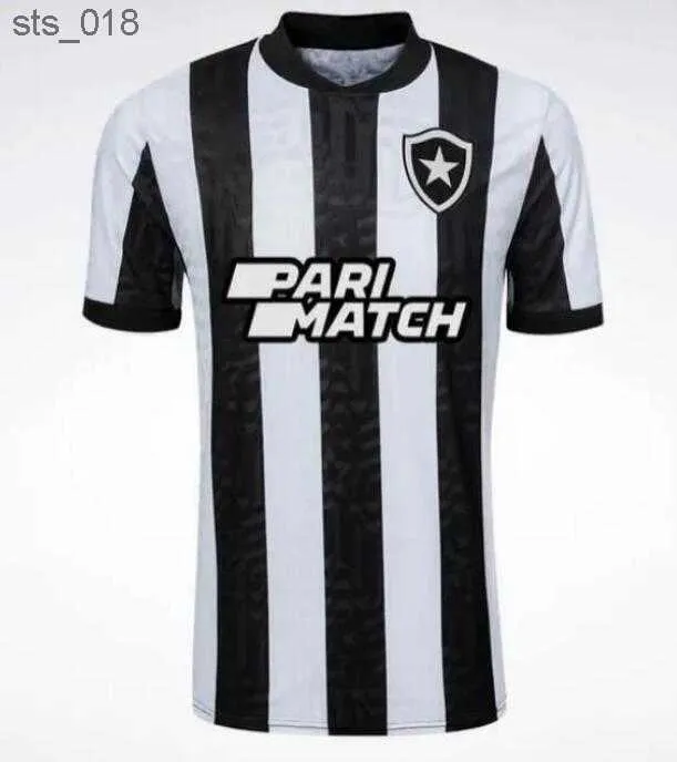 Voetbalshirts 2024 Botafogo FR SOARES BABI O.SAUER Thuis Zwart en Wit Doelman Voetbalshirt Korte heren Mouw UniformsH240307