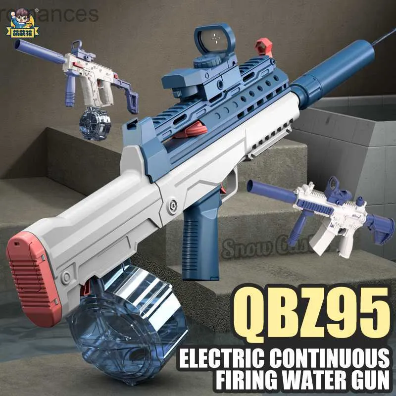 Toys Gun Gun Toys QBZ95 Pistolet à eau électrique M416 pistolet jouet de tir entièrement automatique pistolet de plage en plein air été eau plage piscine jouet pour enfants 240307