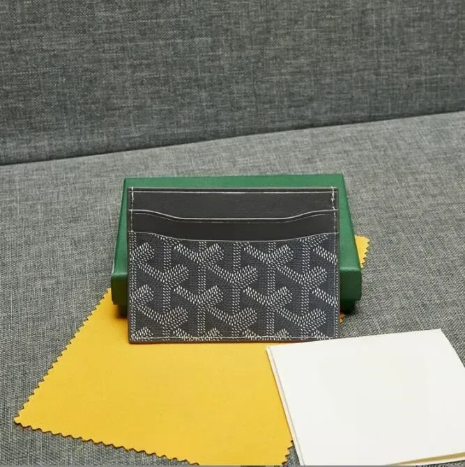 Brieftasche Karte Designer Karte Luxus Geldbörse Mini Brieftasche Karteninhaber Herren Brieftasche Designer Frauen Brieftaschen Schlüsseltasche Innenschlitz mit Box Bankkartenpaket grün