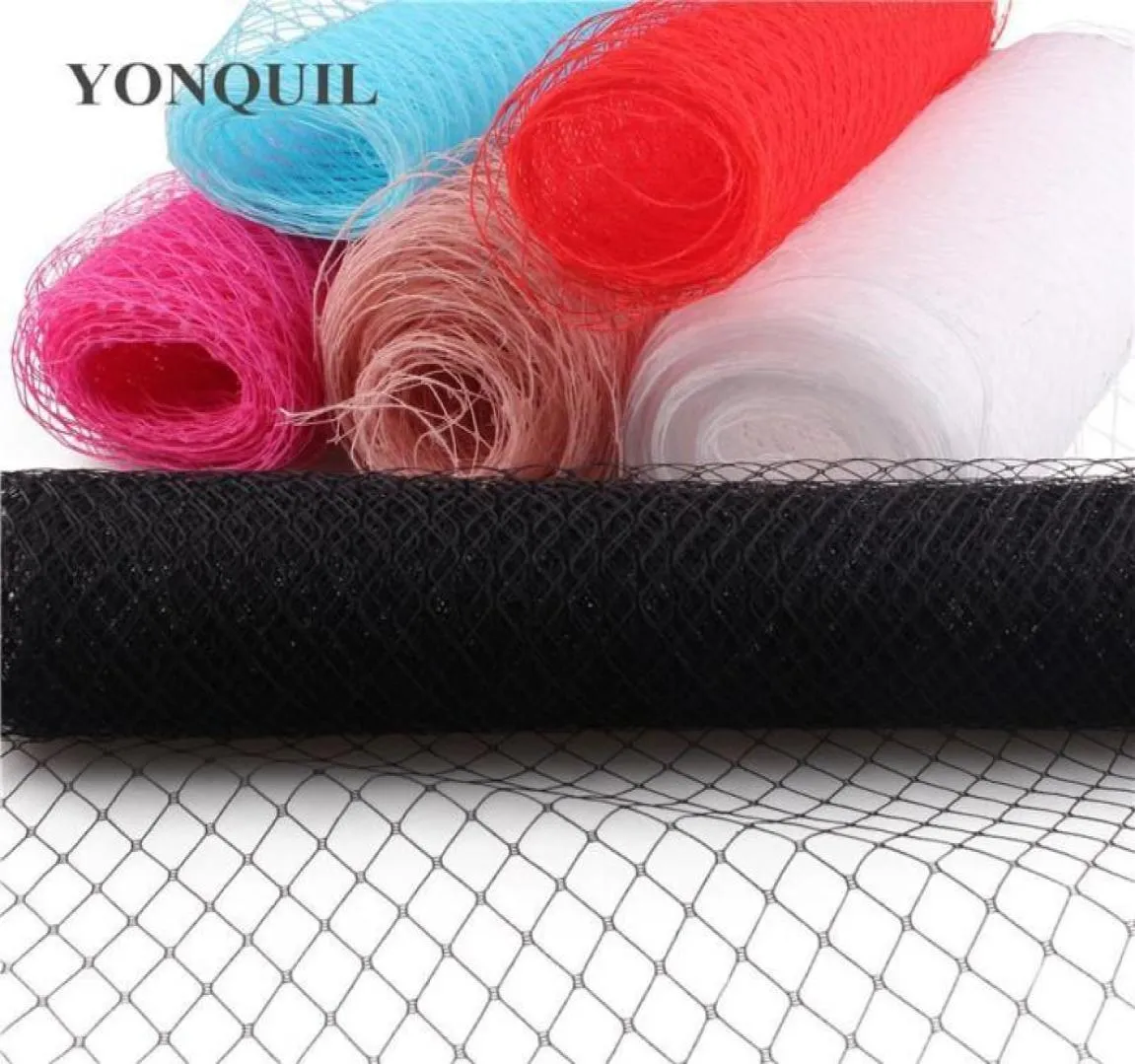 Ribbon 2545 CM Width Russian Veiling Hat Birdcage Veils Netting Mesh Fabric For Wedding Millinery Trim DIY Hair Accessories14268972