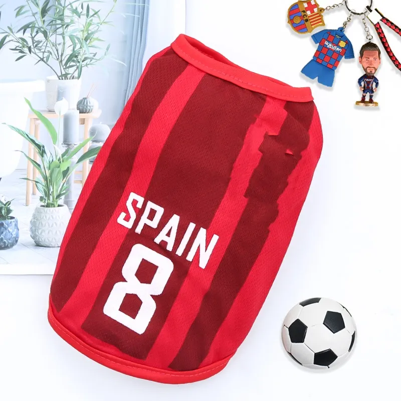 Luxury Dog Apparel Pet Basketball Vest Cool Breathable Pet Puppy Clothes Sportswear Spring Summer Fashion Cotton Shirt