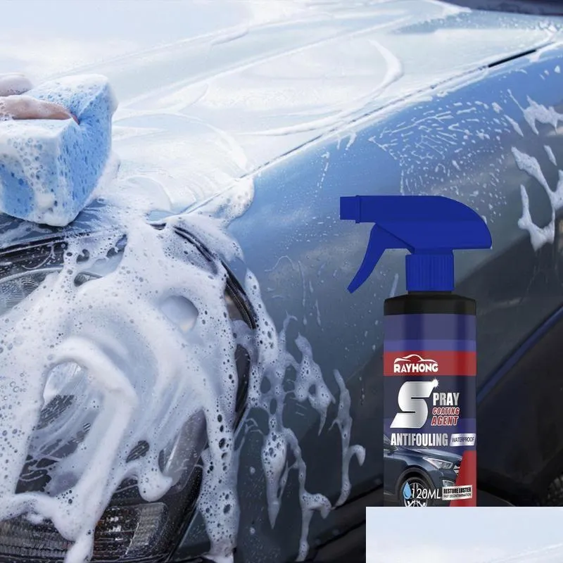Other Auto Parts New 120Ml Quick-Acting Coating Agent Liquid Nano Ceramic Car Polish Anti Paint Hydrophobic Spray Wax Scratch Prote Y9 Dhdrg