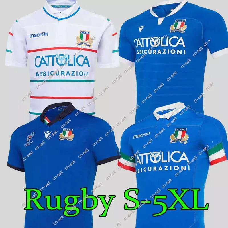최고 새로운 2023 이탈리아 럭비 저지 T 셔츠 홈 럭비 리그 저지 19 20 셔츠 S-3XL- 팩토리 아울렛