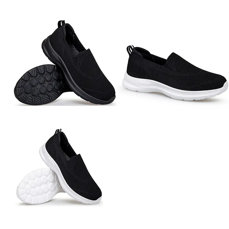 Spring New Comfortable Soft Sole One Step Step Step Fit for Women Shoes in Large Size Middle Age Strong running Shoes for Men Shoes GAI 078