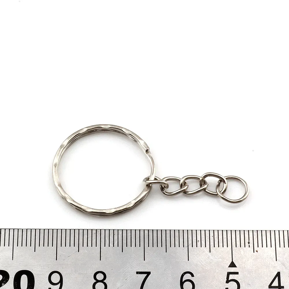 Antique Silver Alloy Keychain For Jewelry Making Car Key Ring DIY Accessories
