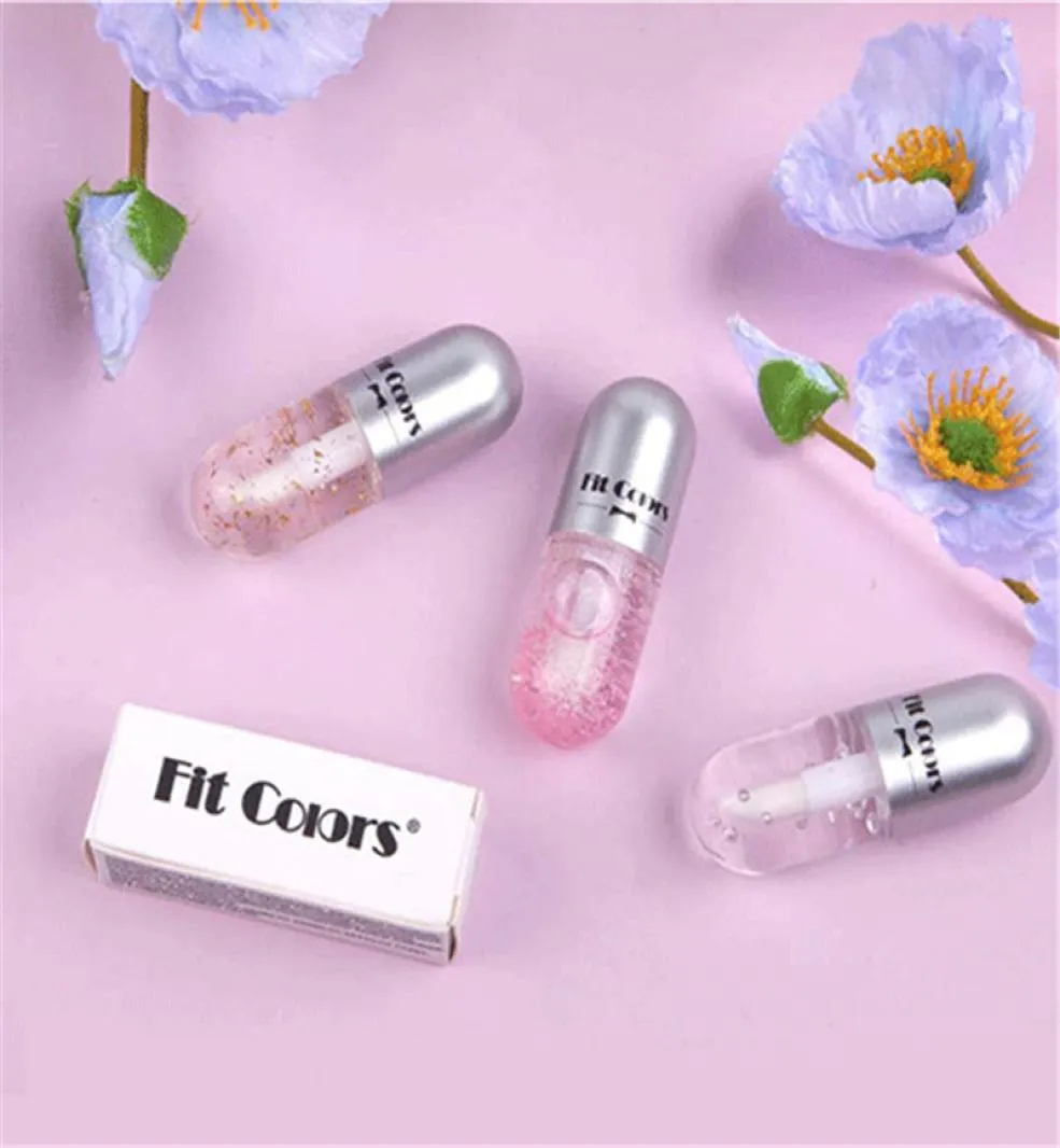 Fit Cores Transparente Lip Gloss Plumper Óleo Transparente Sexy Batom Líquido Hidratante Lábios Oil8495993