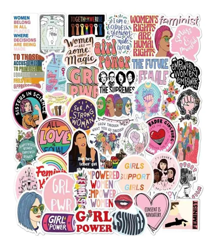 103050 Stuks Feministische Girl Power Stickers Vrouwen Rechten Voor Koelkast DIY Koffer Laptop Auto Skateboard Album Motorfiets Car6474843