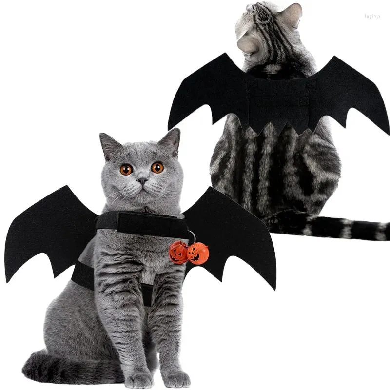 Костюмы для кошек, костюм на Хэллоуин для домашних животных, крылья летучей мыши для кошек и собак, реквизит для косплея, аксессуары, забавная собака