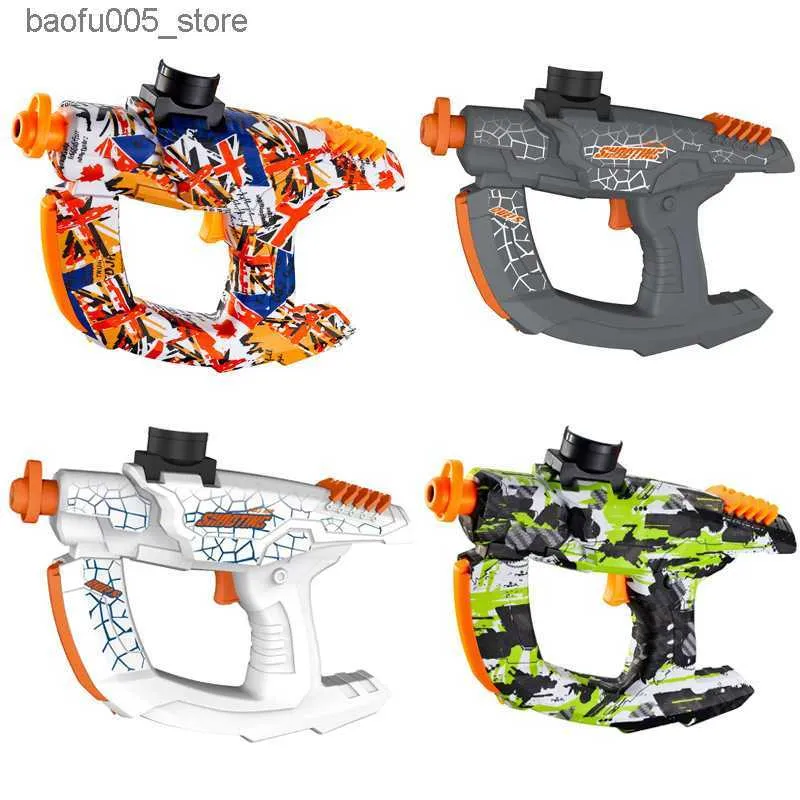 Sand Play Water Fun 2023 Ny produkt Electric Distribution Toy Gun Graffiti Space Water Gun High -Pressure Water Absorption New Soft Shotgun Wholesale Q240307