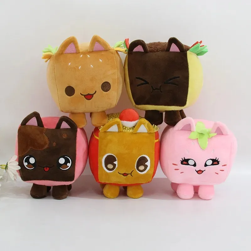 Wholesale cute kitten plush toys children's games playmates holiday gifts room decoration claw machine prizes kid birthday christmas gifts birthday present