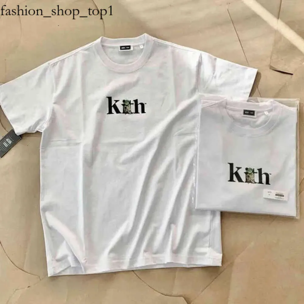 T-shirt Mannen Kith Vrouwen Retro Naam Kith T-shirt Katoen Zwart T-shirt Korte Mouw Tops 692