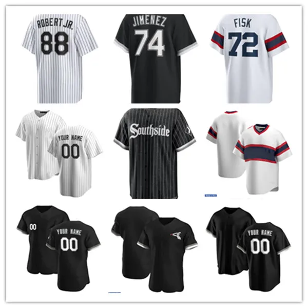 Maglia da baseball Frank Thomas Luis Robert Eloy Jimenez Yoan Moncada Andrew Vaughn Gavin Sheets Michael Kopech Mike Clevinger Dylan Cease Danny Mendick Nicky Lopez