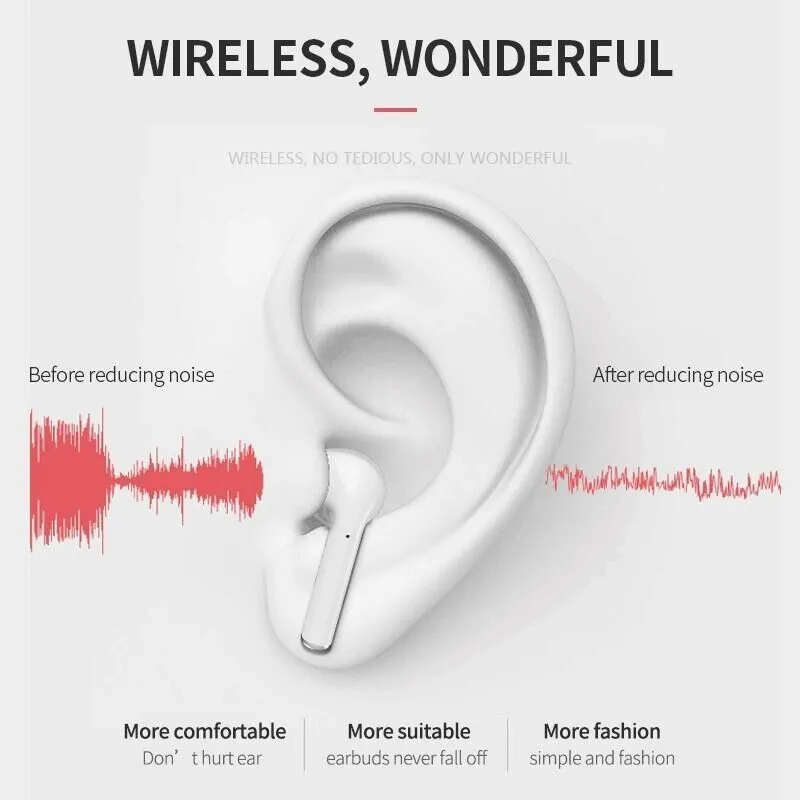 TWS Wireless Stereo headsets Bluetooth Headsets iPhone Android Headsets Wireless microphone Bluetooth headsets Waterproof noise-cancelling Walkman headsets