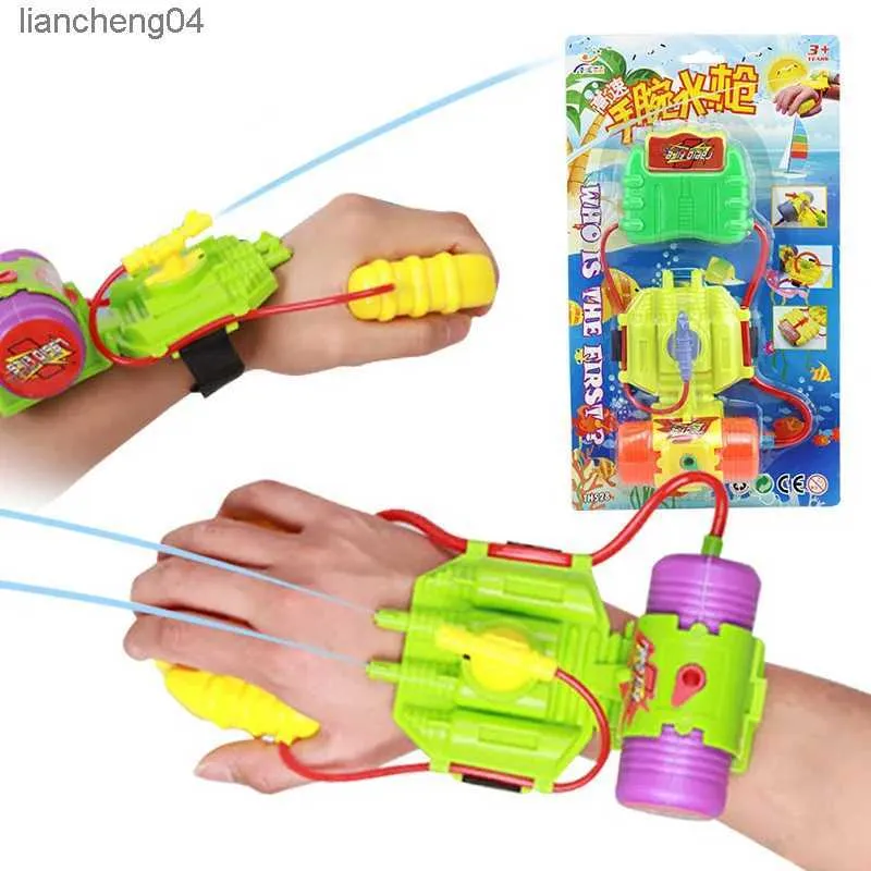 Gun Toys 1 box ABS Wrist Water Gun Sprinkling Water Pistol Shooter for Swimming bath Pool and Beach outdoor fun sports toys