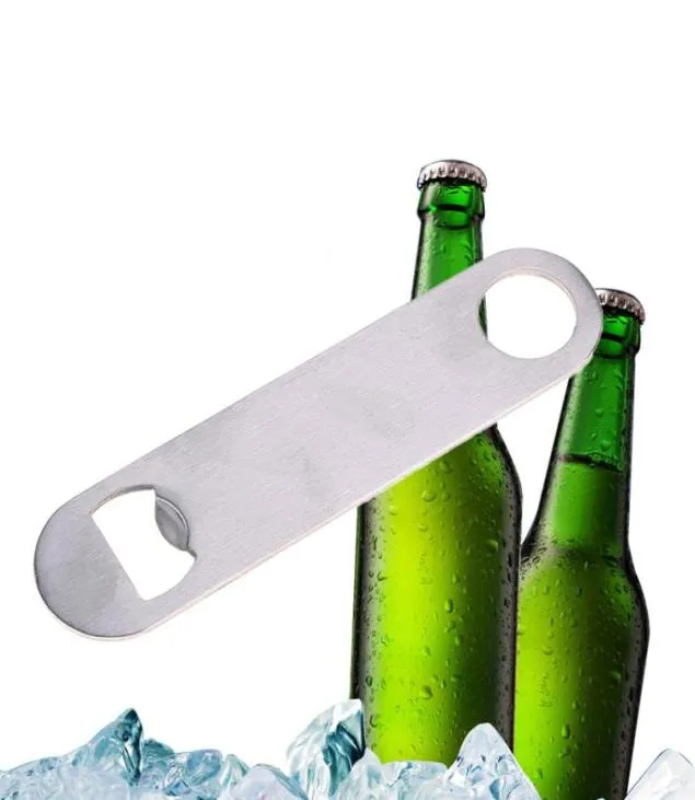 Grande piatto in acciaio inossidabile Tappo di bottiglia di birra Bar Lama Apri strumento Biglietto da visita Apri di birra apribottiglie multifunzione6761395