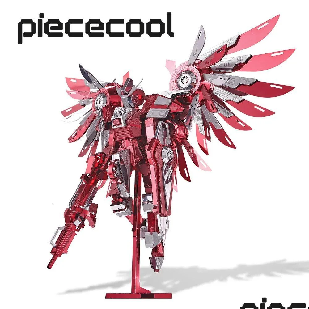 Blocks Piececool 3D Puzzle Metal Model Thundering Wing Building Kits Diy Toy For Adt Teen Gift 231016 Drop Delivery Dhpyq