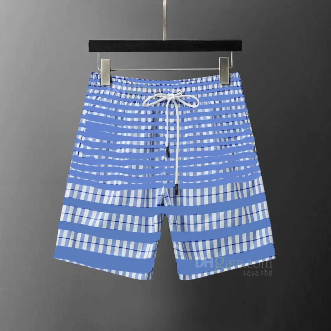 Checkered new men's shorts, men's designer shorts, men's and women's clothing brands luxurious loose fashion casual shorts, beach pants checkered clothing