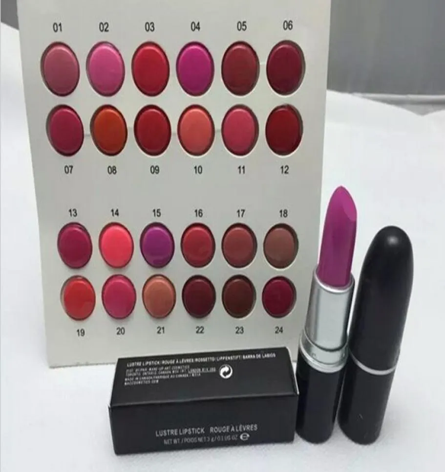 Nouveau maquillage lèvres 12 couleurs mat rouge à lèvres 3g ont nom anglais couleurs 12pcslot 5350158