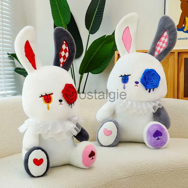 Anime peluche animaux en peluche jouet obscurité sentimental lapin poupée compagnon de jeu décoration de la maison garçons filles anniversaire fête des enfants noël 2 nouveau style 40 cm 240307