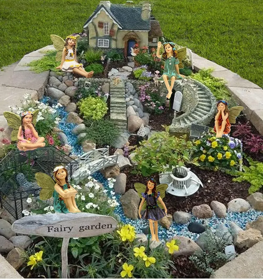 Mini Garden Decorations Mini Planter Makeover To Whimsical Fairy — free download