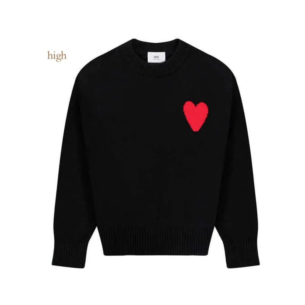 Amisweater Paris Créateurs de mode Amishirts De Coeur Pull Homme Femme Pulls Brodé Un Motif De Coeur À Manches Longues Vêtements Pull 3EHP haut