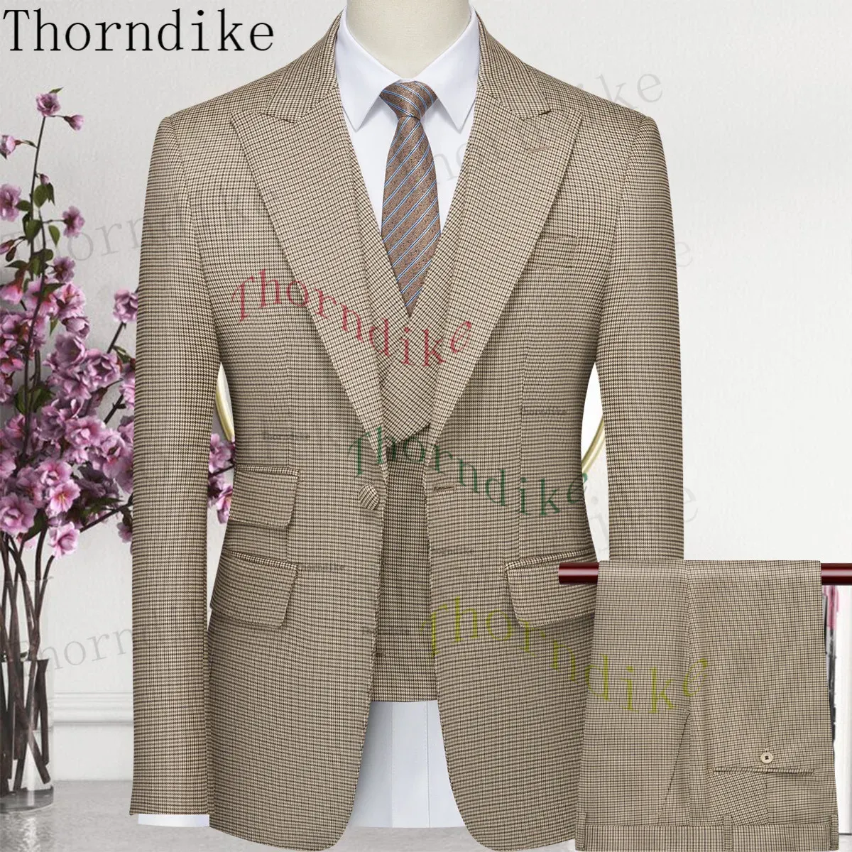 SUITS THORNDIKE CALDO SENT KAKI PROPRIO CHIUSTO CLASSE CLASSE CLASSE GROOMSMEN MIGLIORE MIGLIO USIME SULLA SULLA SULLA SUGGERIMENTO DELLE MAGLIE MAGGIE UOMINO BLAZZO DI MADURA+VESTIMENTO+COSTUTTO DI PANTANI