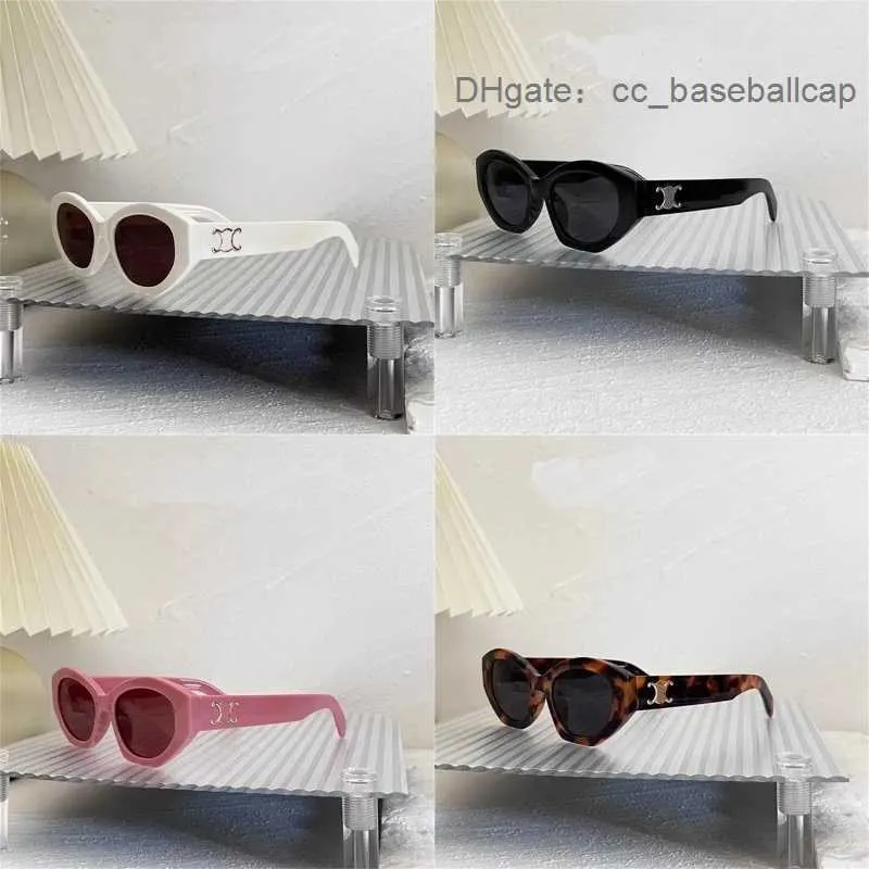 Gafas de sol calientes Retro Cats Eye para mujeres Hombres Ces Arc De Triomphe Oval French High Street Drop Entrega Accesorios de moda Dhpbg Vingage Beach con caja 9TFP