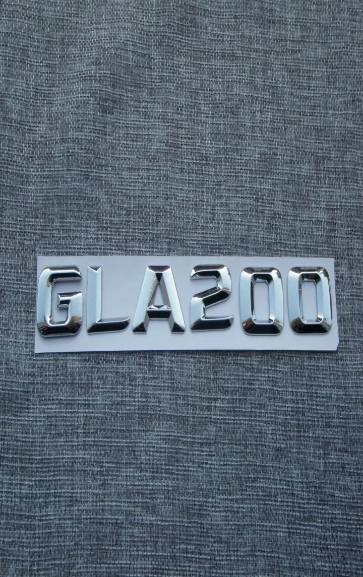 Chrome Letters GLA 200 Trunk Emblem Emblem Badges för Mercedes GLA2009322146