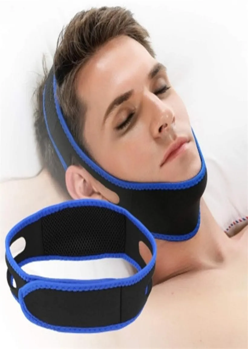 Snarkning CESSATION ANTI SKRIPT STOPH CHIN TRAP STOPPER BELT ANTIRIRQUIDOS NOSE SNORING SOLUTION Andning för Sleeping3531412