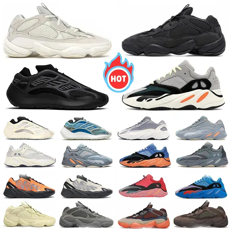 Designer 500 Running Shoes 700 v2 v3 Mens Trainers Utility Black Blush Bone White Ash Grey Clay Brown Salt Soft Alvah Azael Static Solid Grey womens sneakers sports