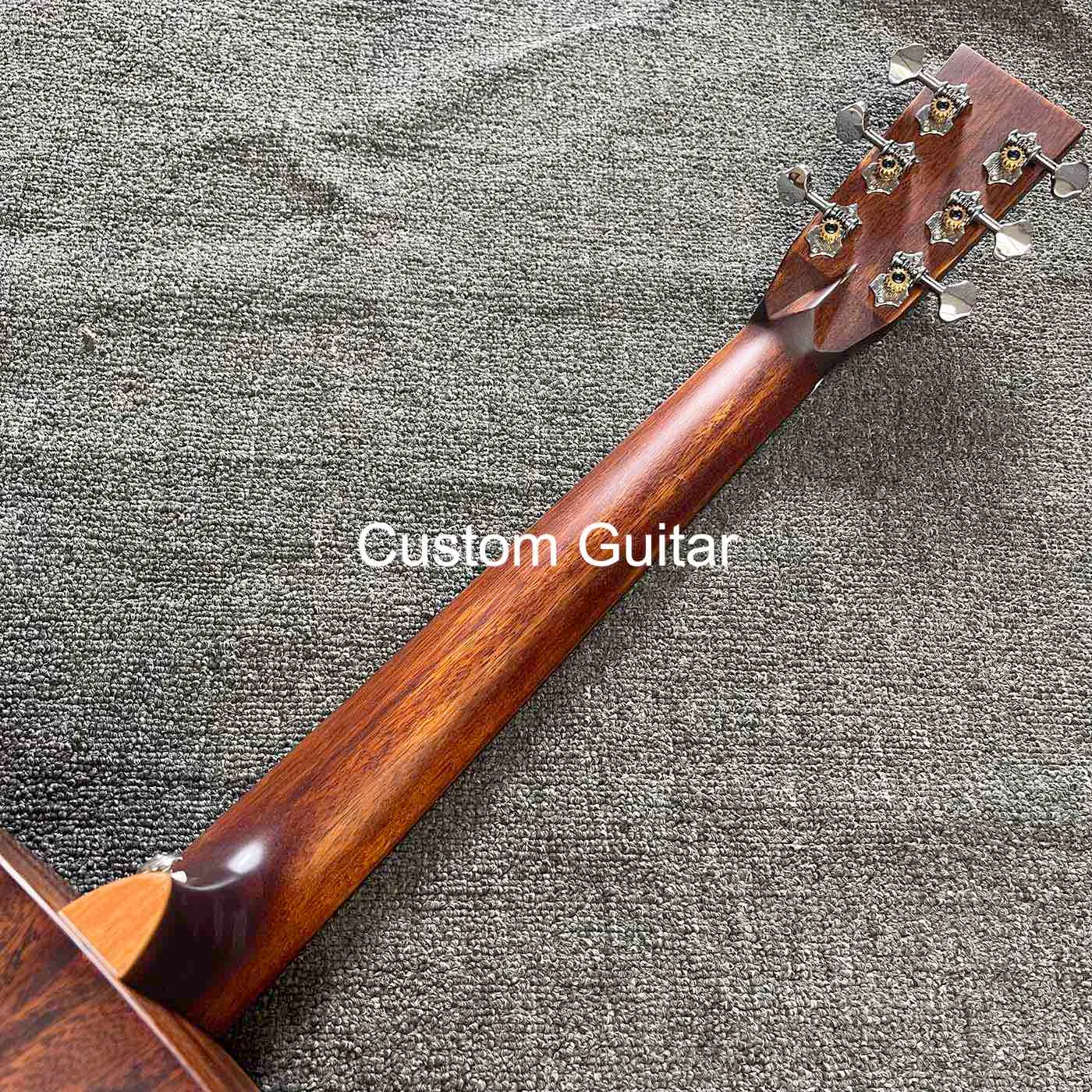 Custom Grand ALL SOLID MAHOGANY BACK SIDE Guitarra acústica com acabamento fosco