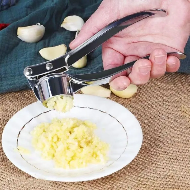 Garlic Press Crusher Kitchen Cooking Vegetables Ginger Squeezer Masher Handheld Ginger Mincer Tools Kitchen Accessories