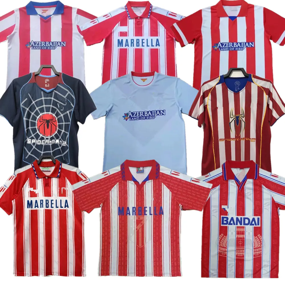 04 05 10 11 13 14 15 94 95 96 Retro koszulki 2013 14 Atletico Madrids piłka nożna Aguero Griezmann Maxi F. Torres Gabi Forlan Simao Vintage Classic