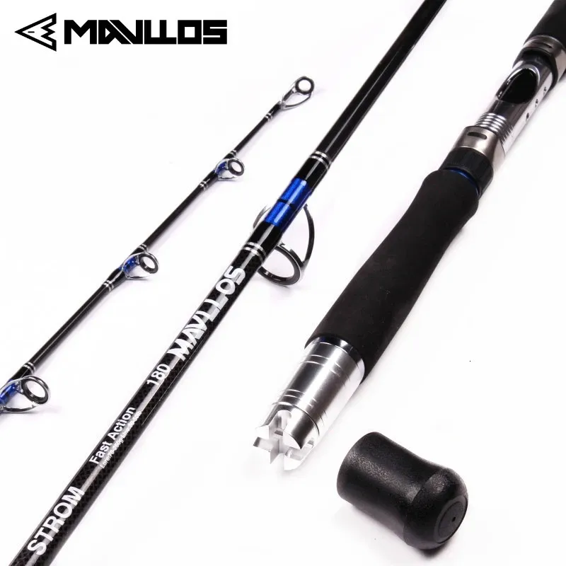 Mavllos Storm Tonijn Jigging Hengel Lokken 80-250g 20-50LB Carbon MH Tip Draagbare Zoutwater Forel SpinhengelGrouper Hengel 240227