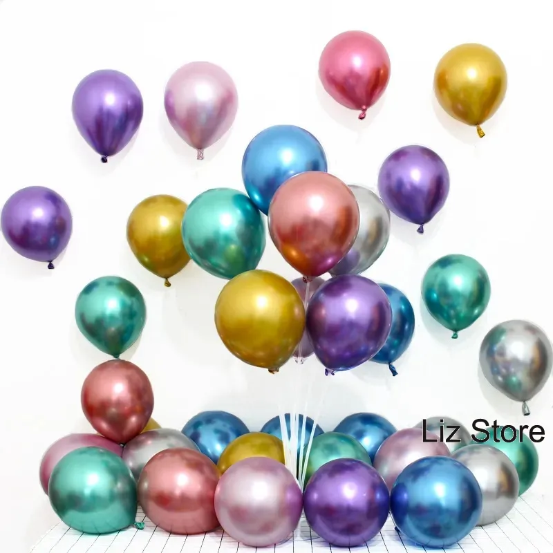Ballon épais en Latex de forme ronde de 10 pouces, ballons de décoration pour Festival, mariage, fête d'anniversaire, accessoires de décoration de noël TH1318