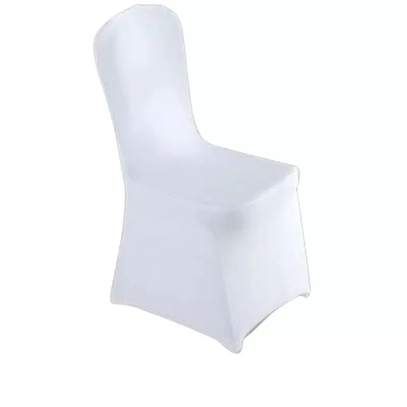 Housses de chaise de fête de mariage en Polyester et spandex blanc, pour mariage, Banquet, décoration d'hôtel pliante