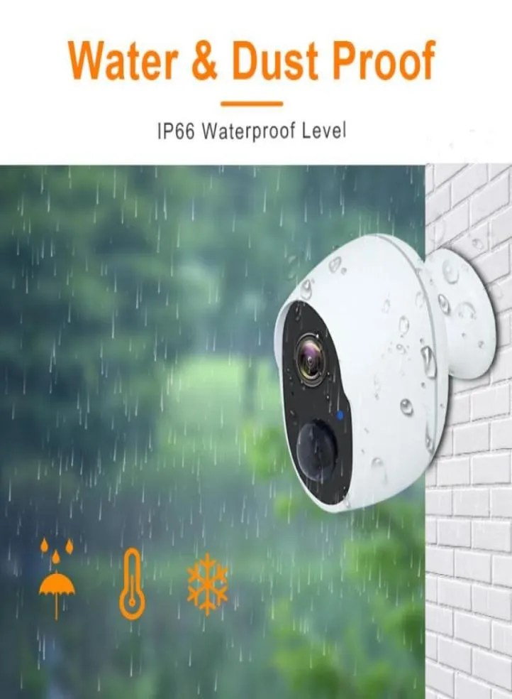 Câmeras Onecam Câmera sem fio 1080P HD IP WiFi Outdoor Smart Home Security IP66 CCTV Vedio Surveillance3817266