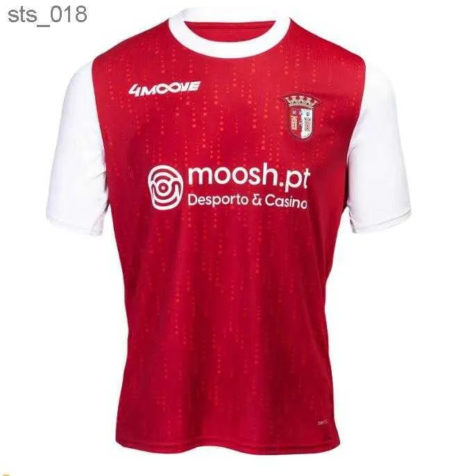 Fotbollströjor SC BRAGA MENS BRUMA ABEL RUIZ Andre Horta A. Djalo Mendes Pizzi Home Red Short Sleeve Football Shirtsh240307