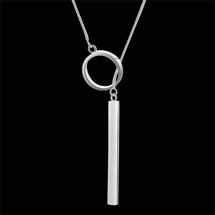 14K White Gold necklace jewelry wholesale high quality fashion charm women classic personality wedding 45cm