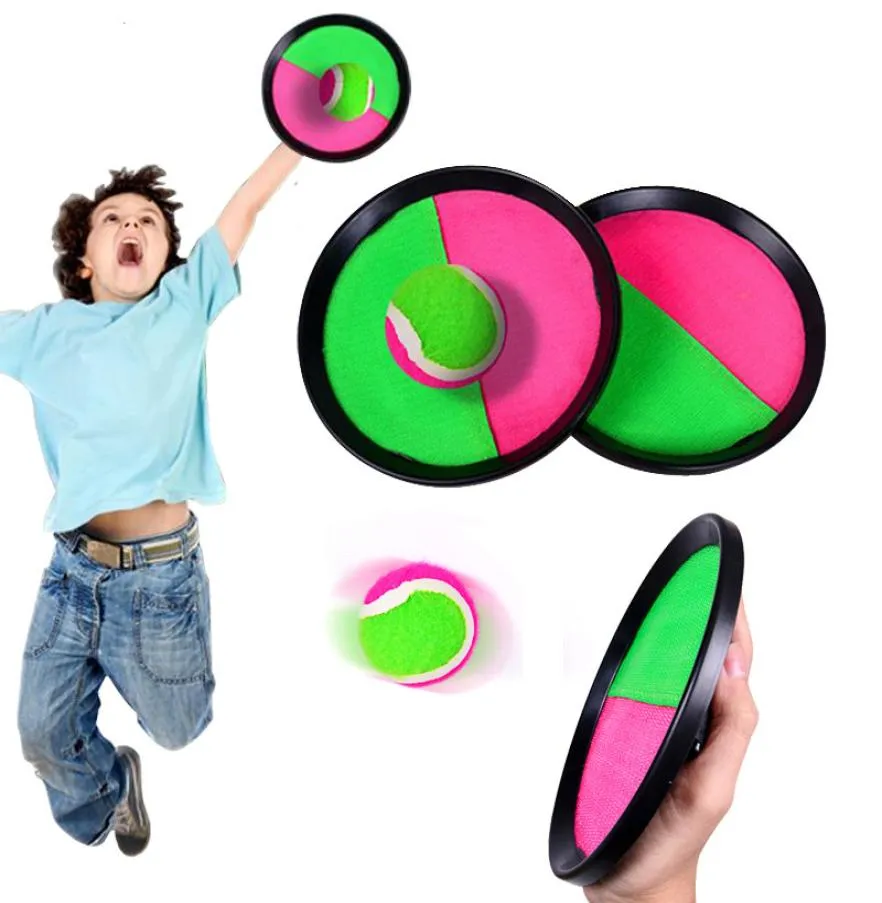 1 Set Kids Sucker Sticky Ball Toy Outdoor Sports Catch Ball Set Throw and Catch Parentchild Interactive Outdoor Toys 1239064171