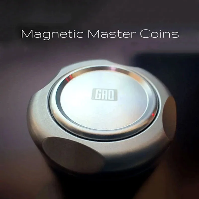 Magnetic Master Coins Fidget Spinner EDC Adult Metal Fidget Toys Autism ADHD Hand Spinner Anti-anxiety Stress Relief 240228
