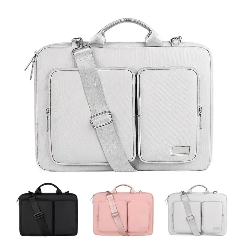 Shockproof Laptop Bag 133 14 156 16 inch Notebook Case Sleeve For Macbook Air Pro hp13 15 Shoulder Briefcase Women Bags 240223