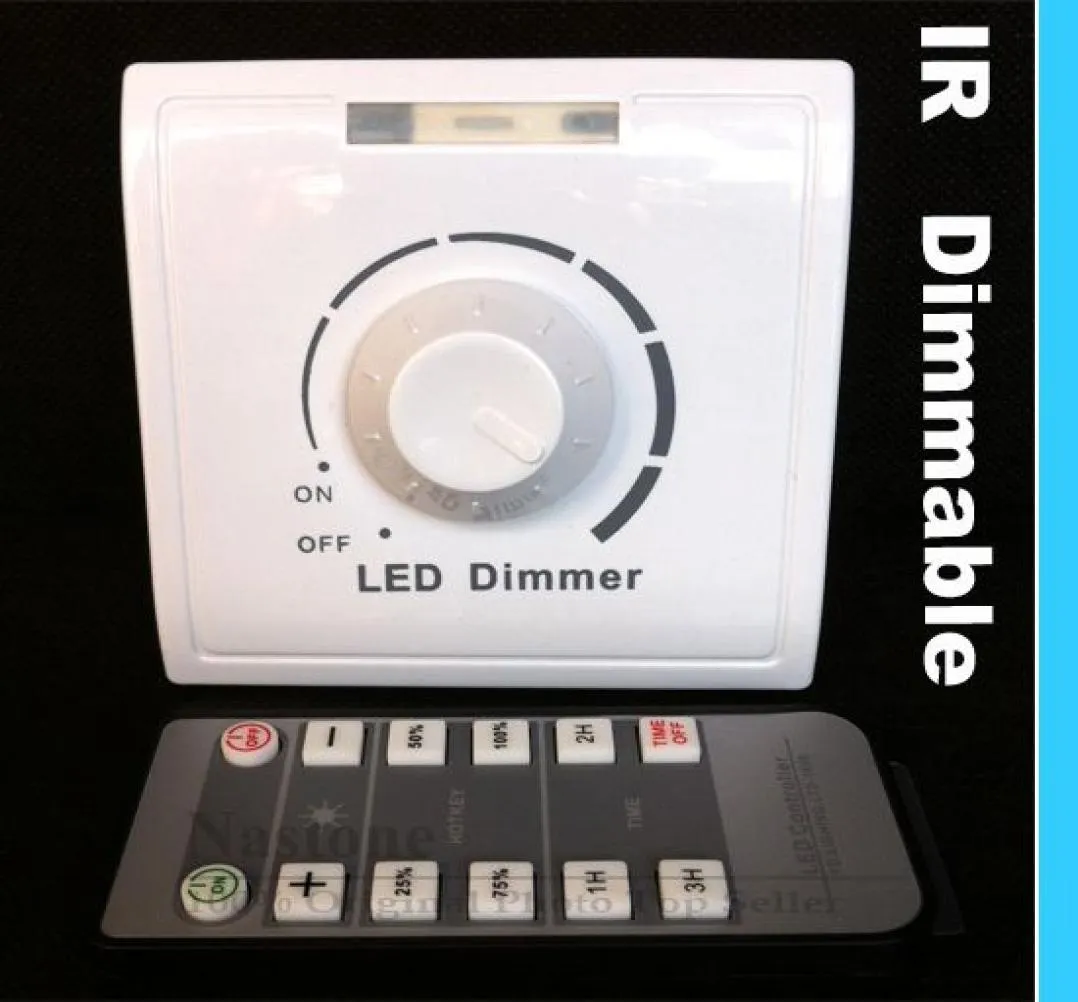 IR Dimmer Switch 110V 240V med för LED -lampor Infraröd fjärrkontroll Justera ljus upp och ner Dimmer Switch High Quality Whole5377106